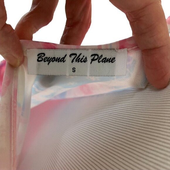 Beyond this Plane Women's S Small Maxi Dress Adjustable Straps Abstract Print - Picture 7 of 7